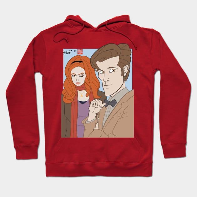 The Doctor and Amy Hoodie by howardshum